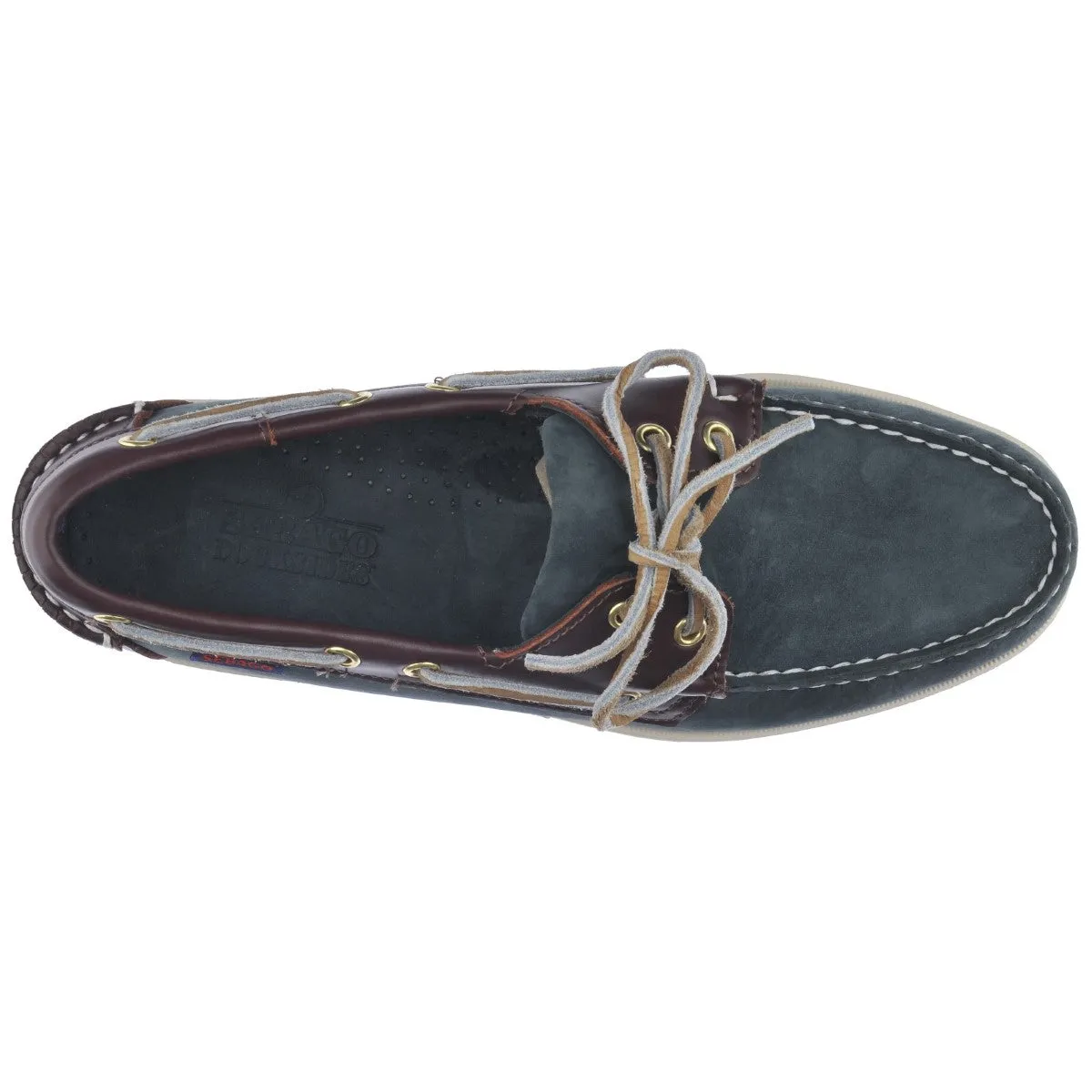 SEBAGO Leather PORTLAND SPINNAKER NBK FGL  BLUE NAVY BROWN
