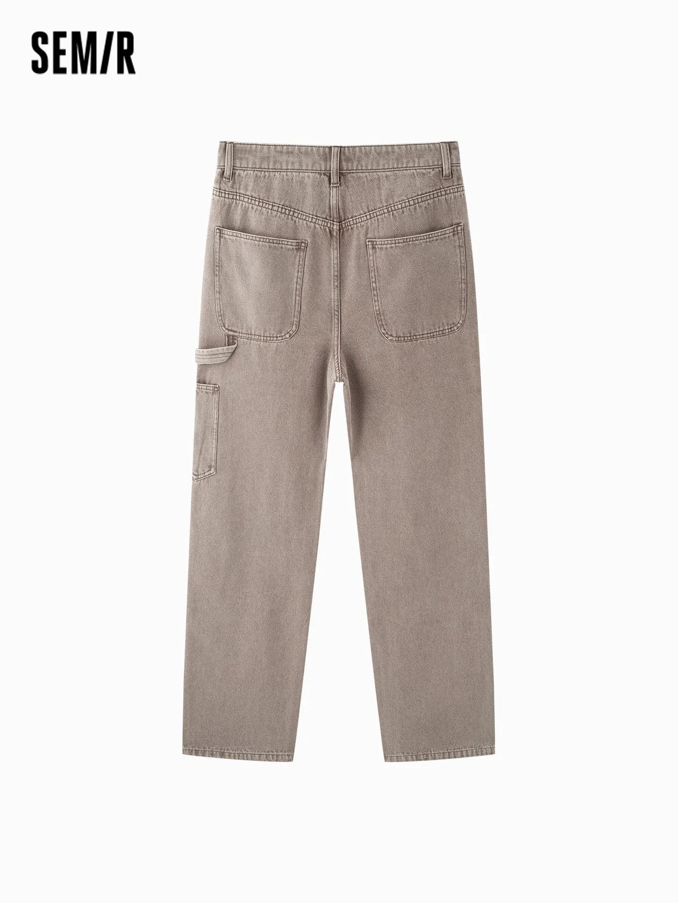 Semir Men Loose Fit Straight Leg TrousersDenim Trousers