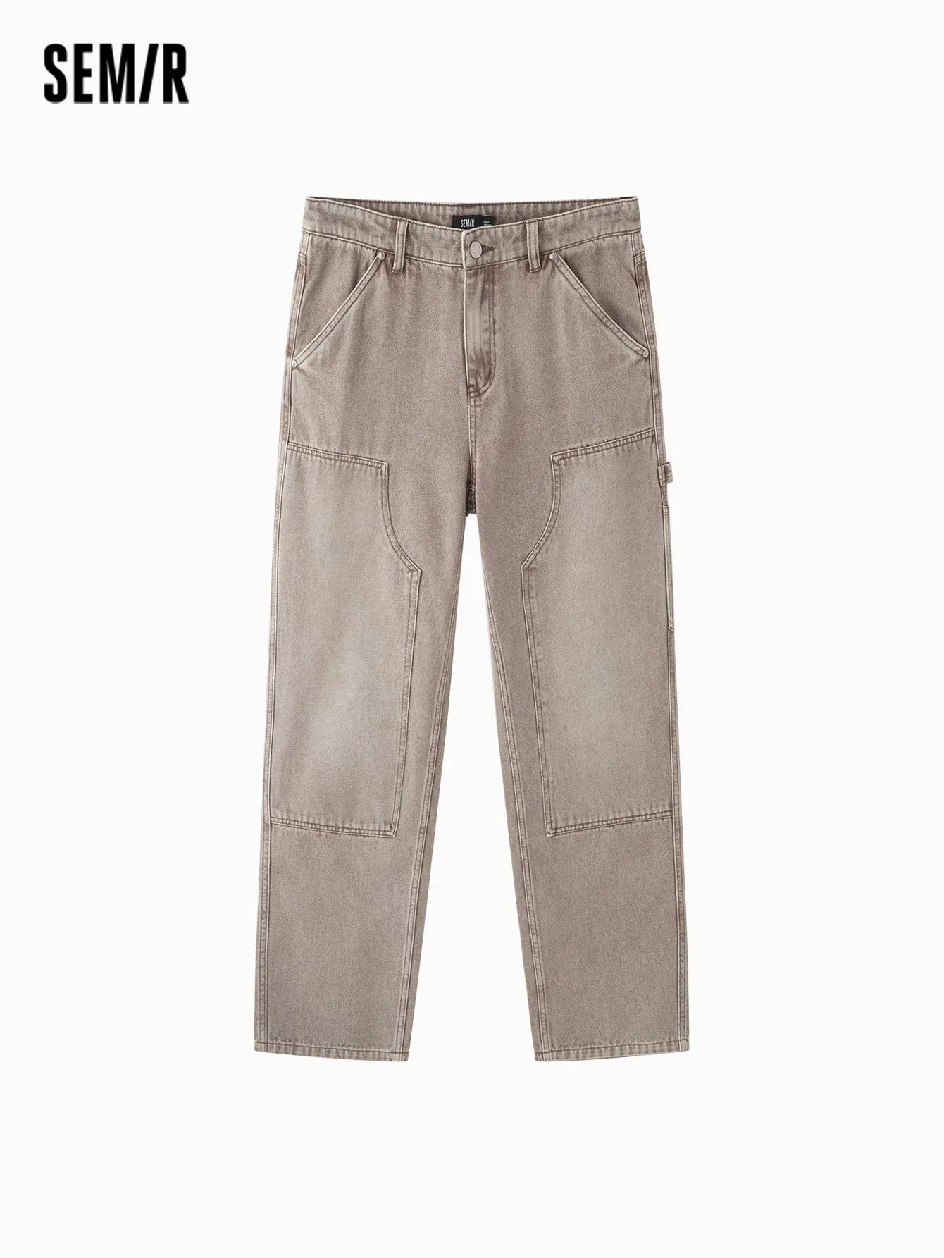 Semir Men Loose Fit Straight Leg TrousersDenim Trousers