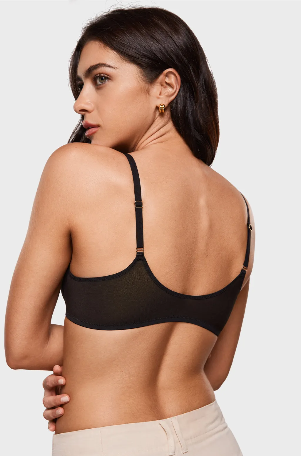 Sheer Front Closure Bra