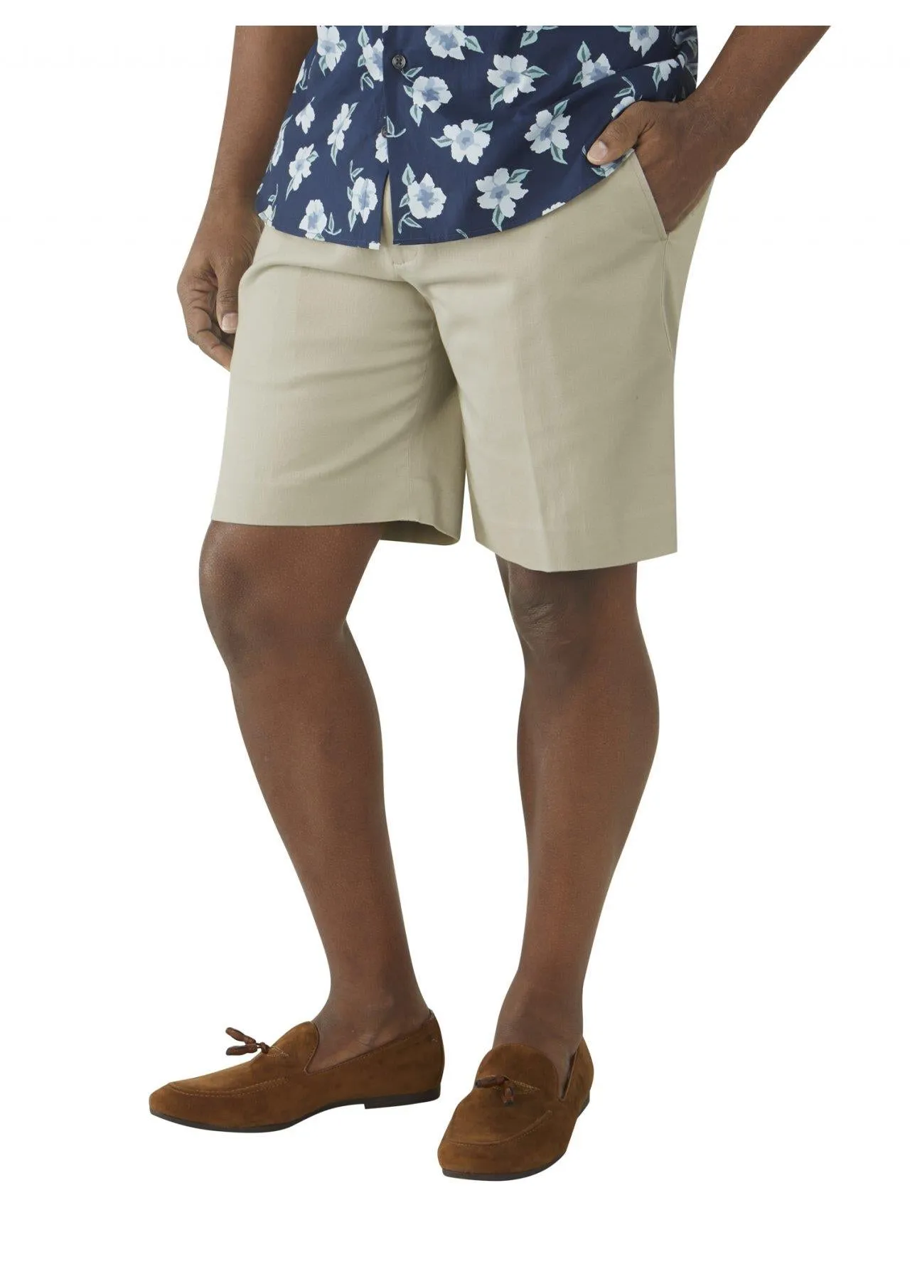 SKOPES Mens Big Size Cotton Chino Shorts (Biarritz)