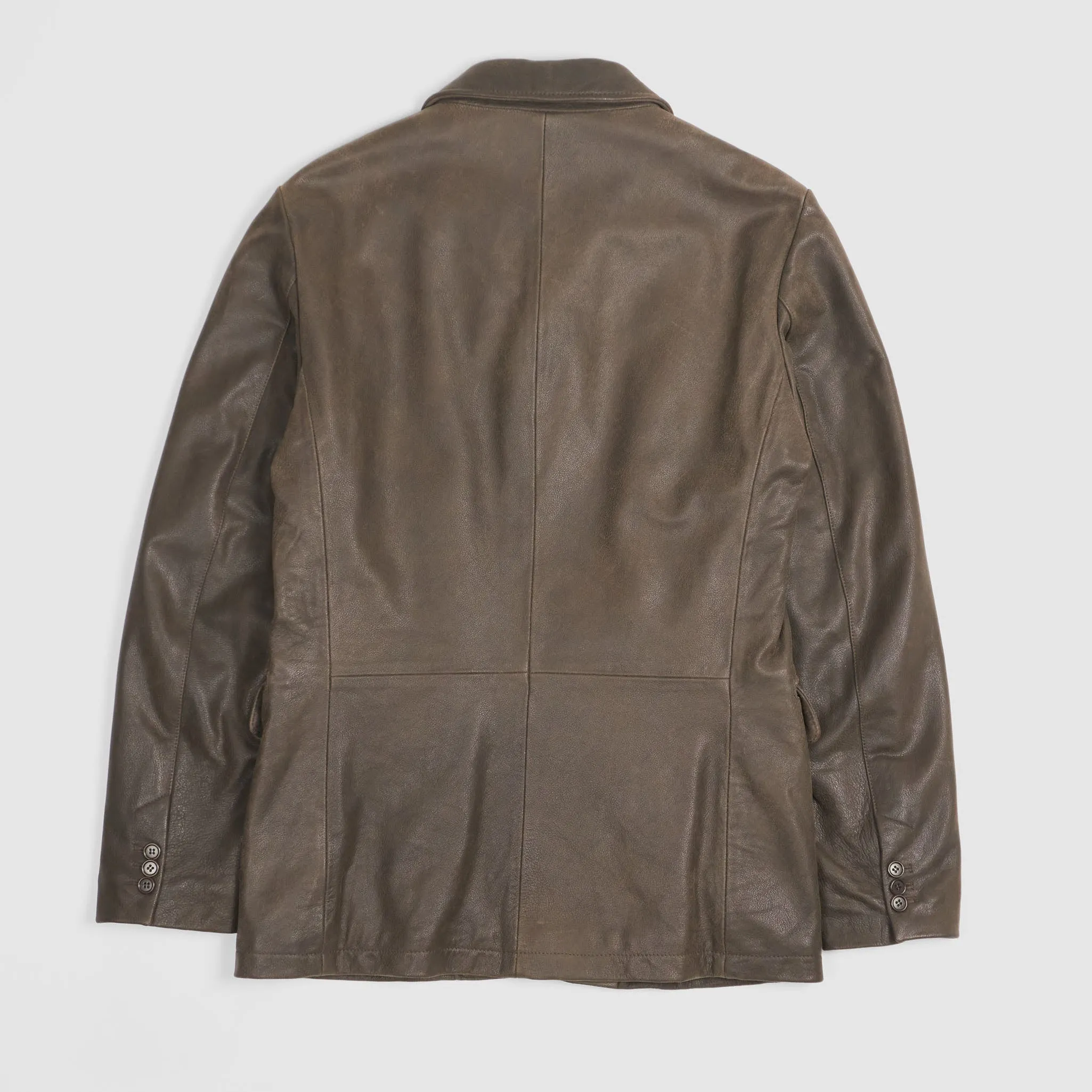 Stewart Car Coat Leather Blazer Jacket