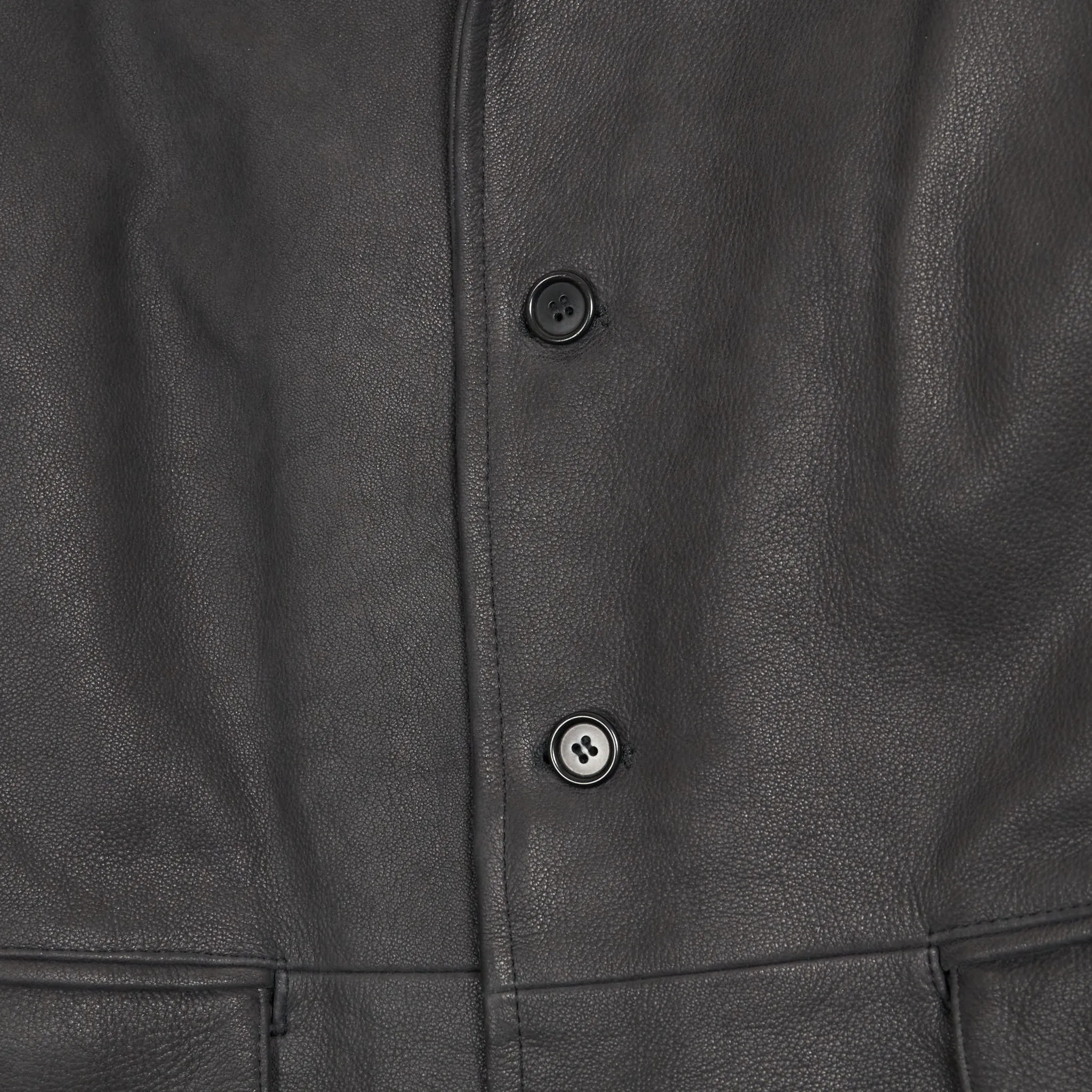 Stewart Car Coat Leather Blazer Jacket