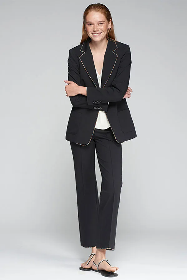 STRASS TRIM BLACK JACKET