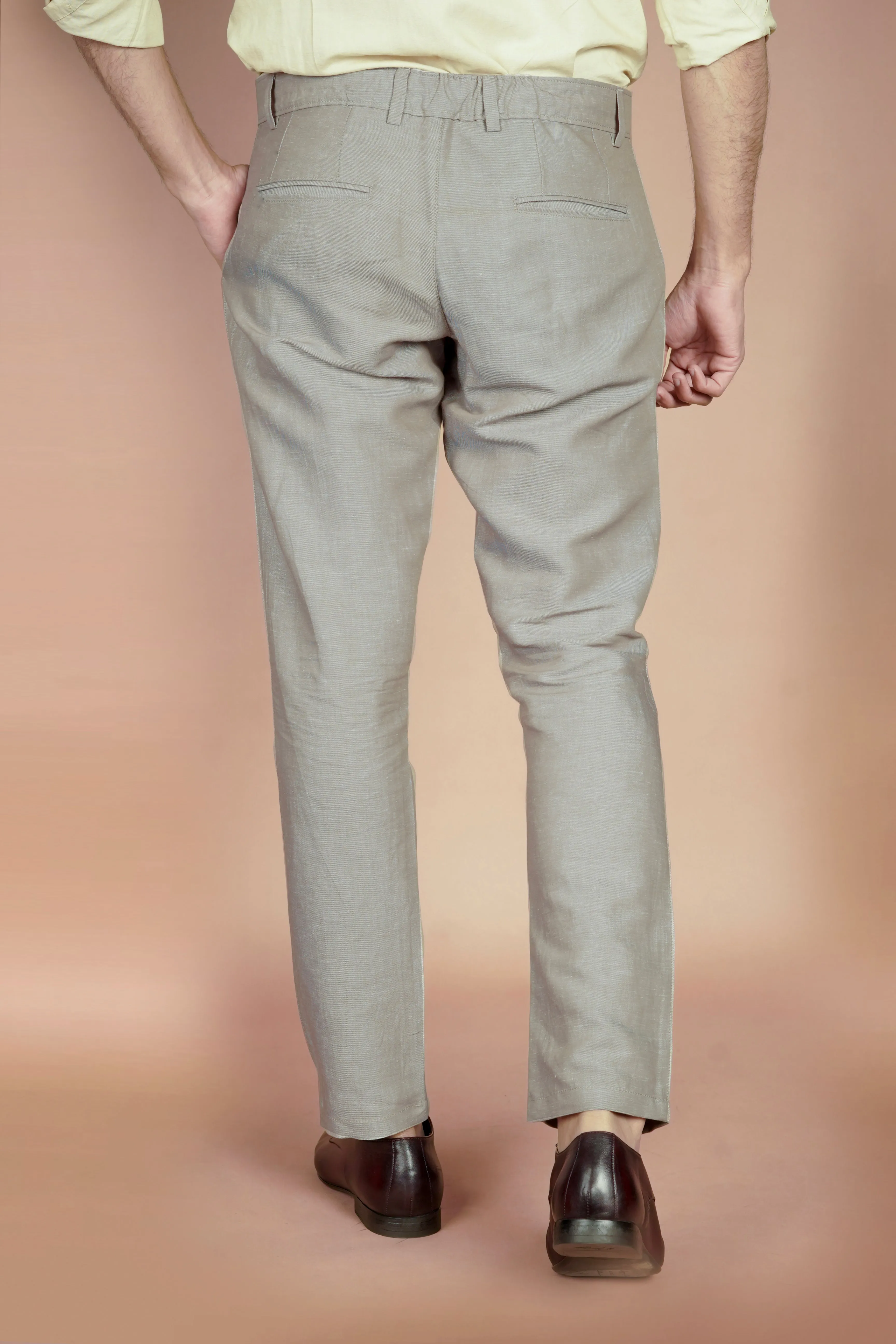 Taupe Linen Trousers