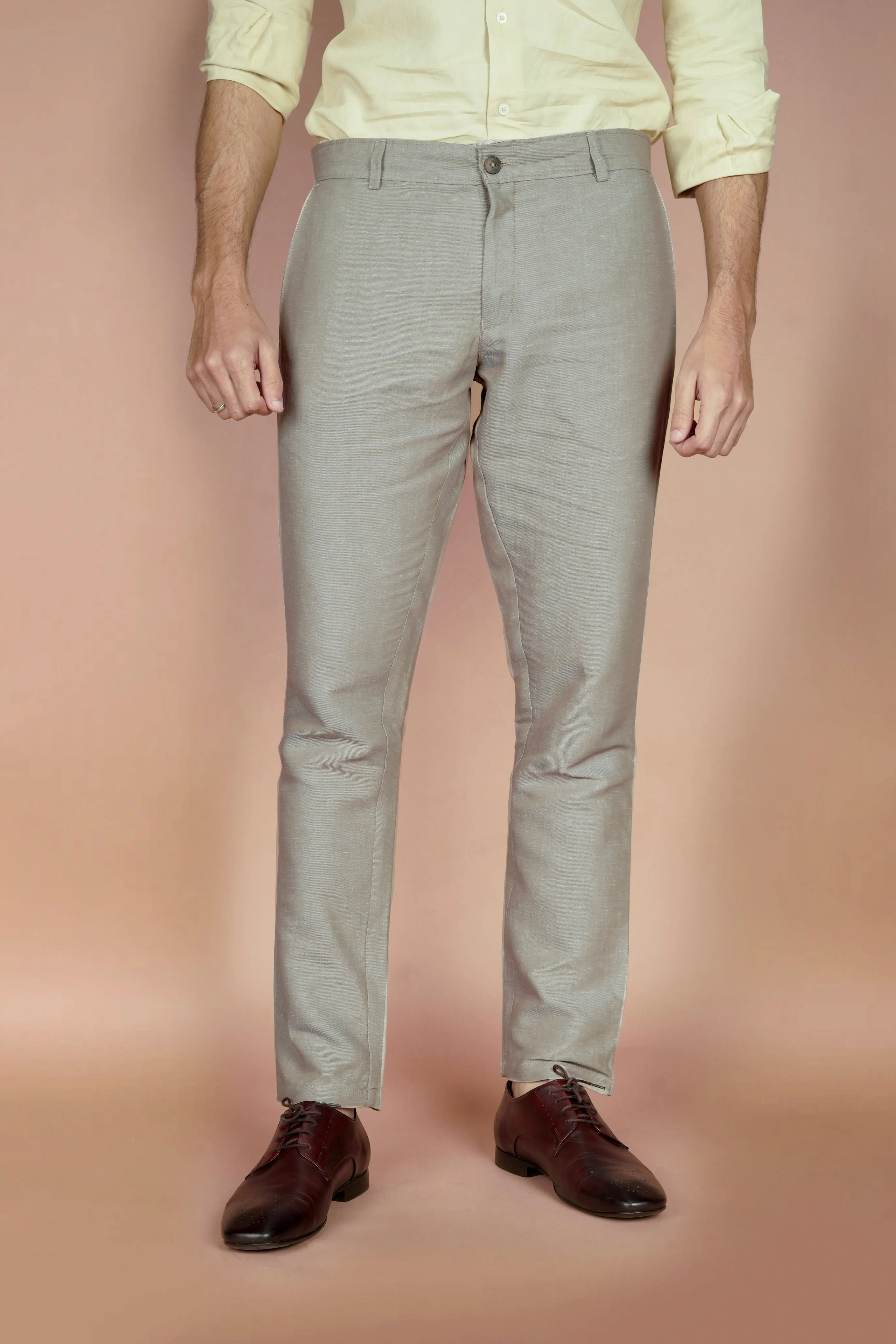 Taupe Linen Trousers