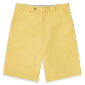 Taylor Yellow Cotton Chino Shorts