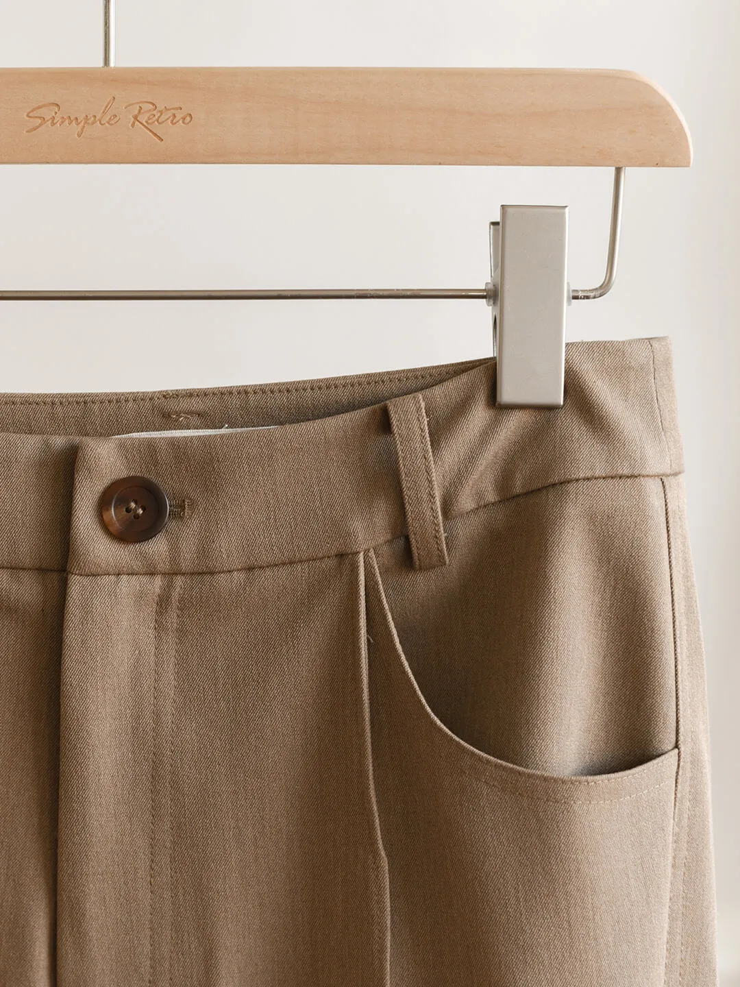 Teresa Khaki Flared Trousers