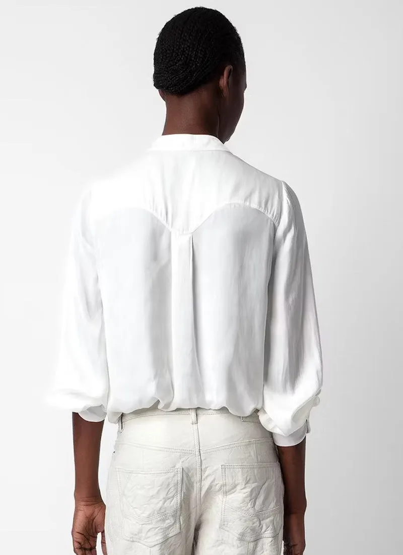 Twina Satin Blouse