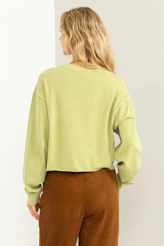 Urban Comfort Cropped Pullover Sweatshirt