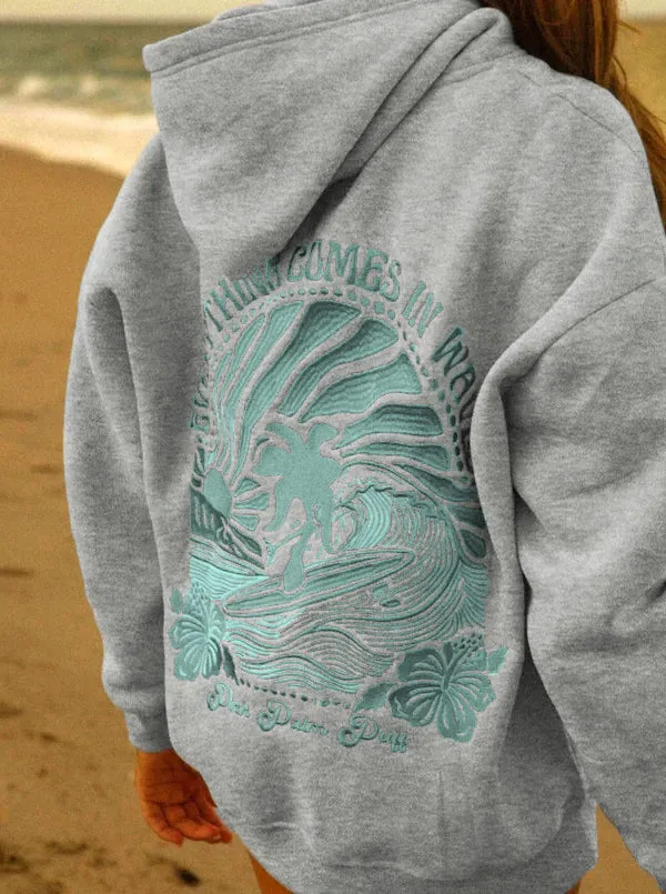 Vibrant Sunset Glow Oversized Hoodie