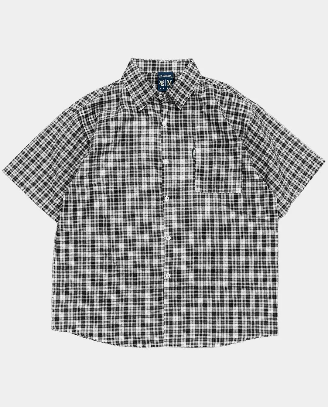 Vic - Bay Check Shirt - Ink Navy