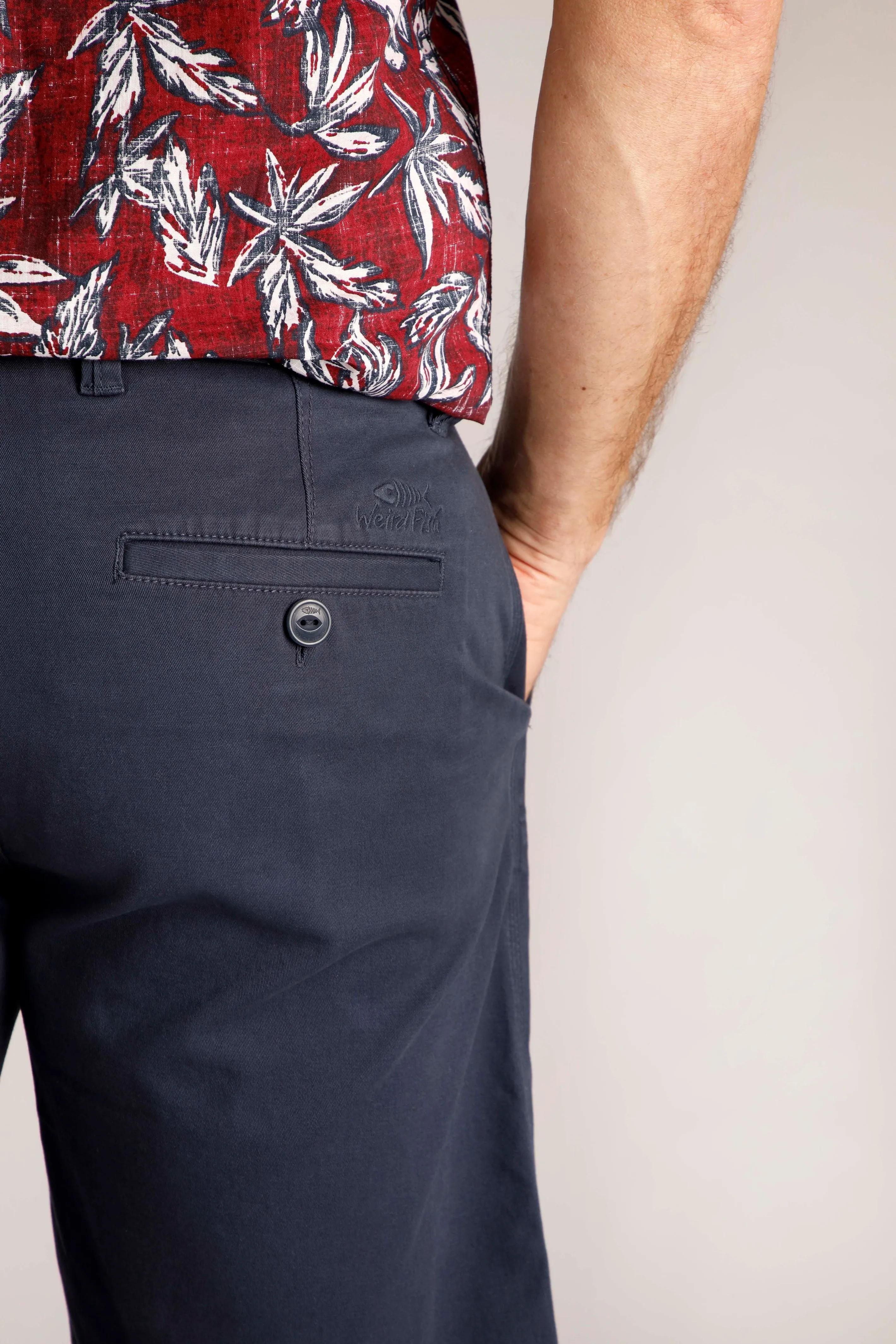 Weird Fish  Rayburn Shorts- Navy