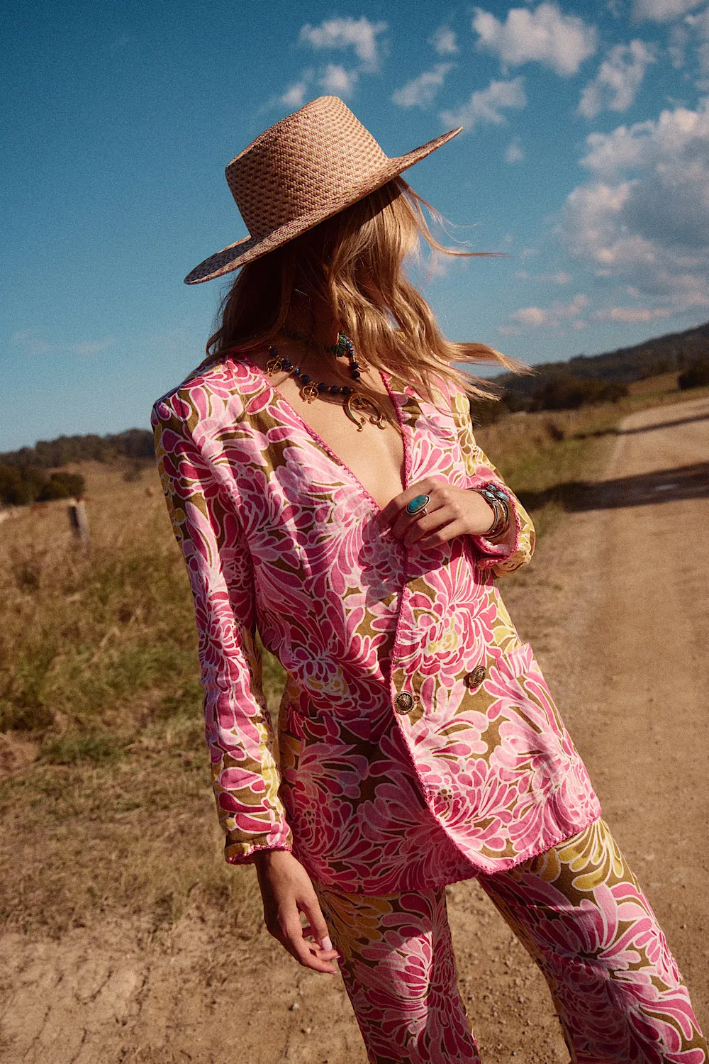 When I Come Around Linen Blazer
