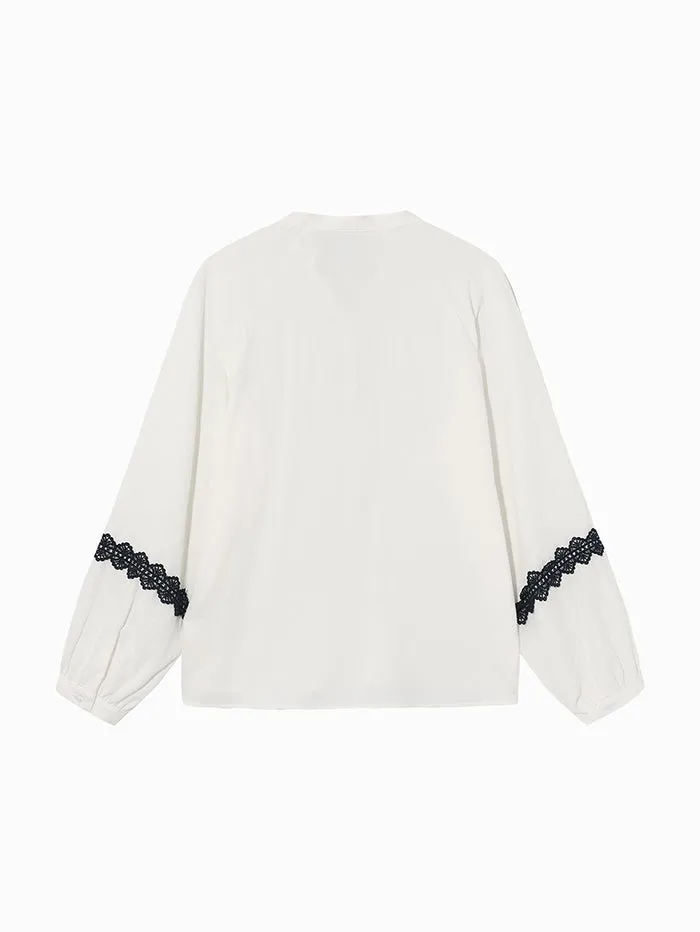 Women's Shirt With Crochet Details